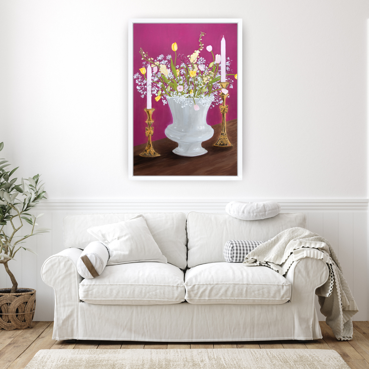 "False Spring" 24x36 Framed Original Acrylic Painting