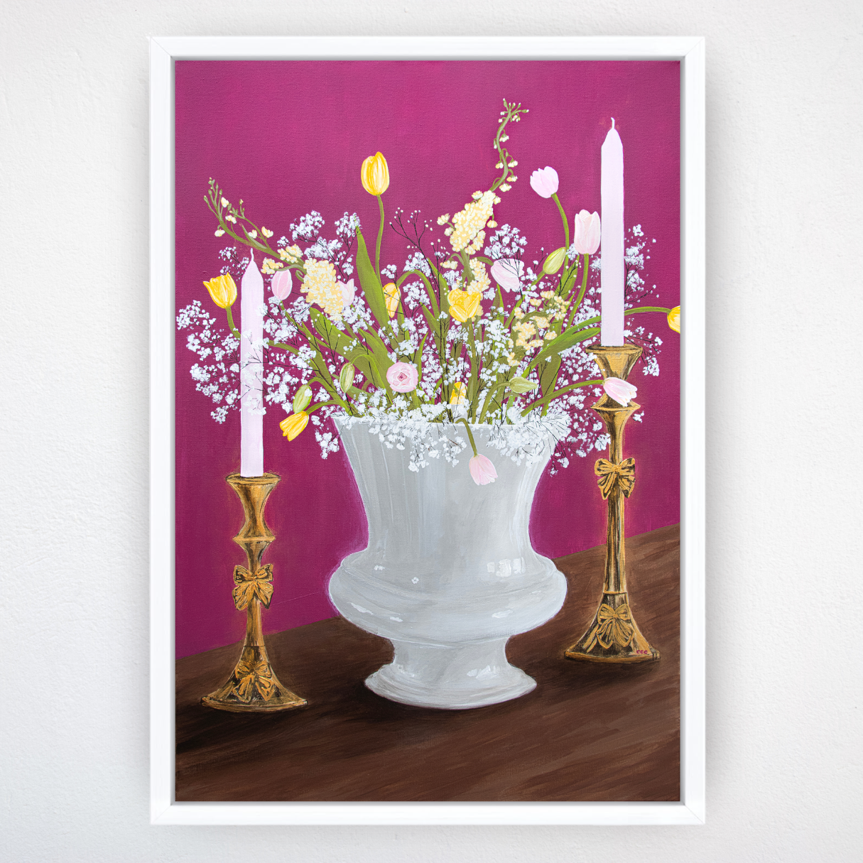 "False Spring" 24x36 Framed Original Acrylic Painting