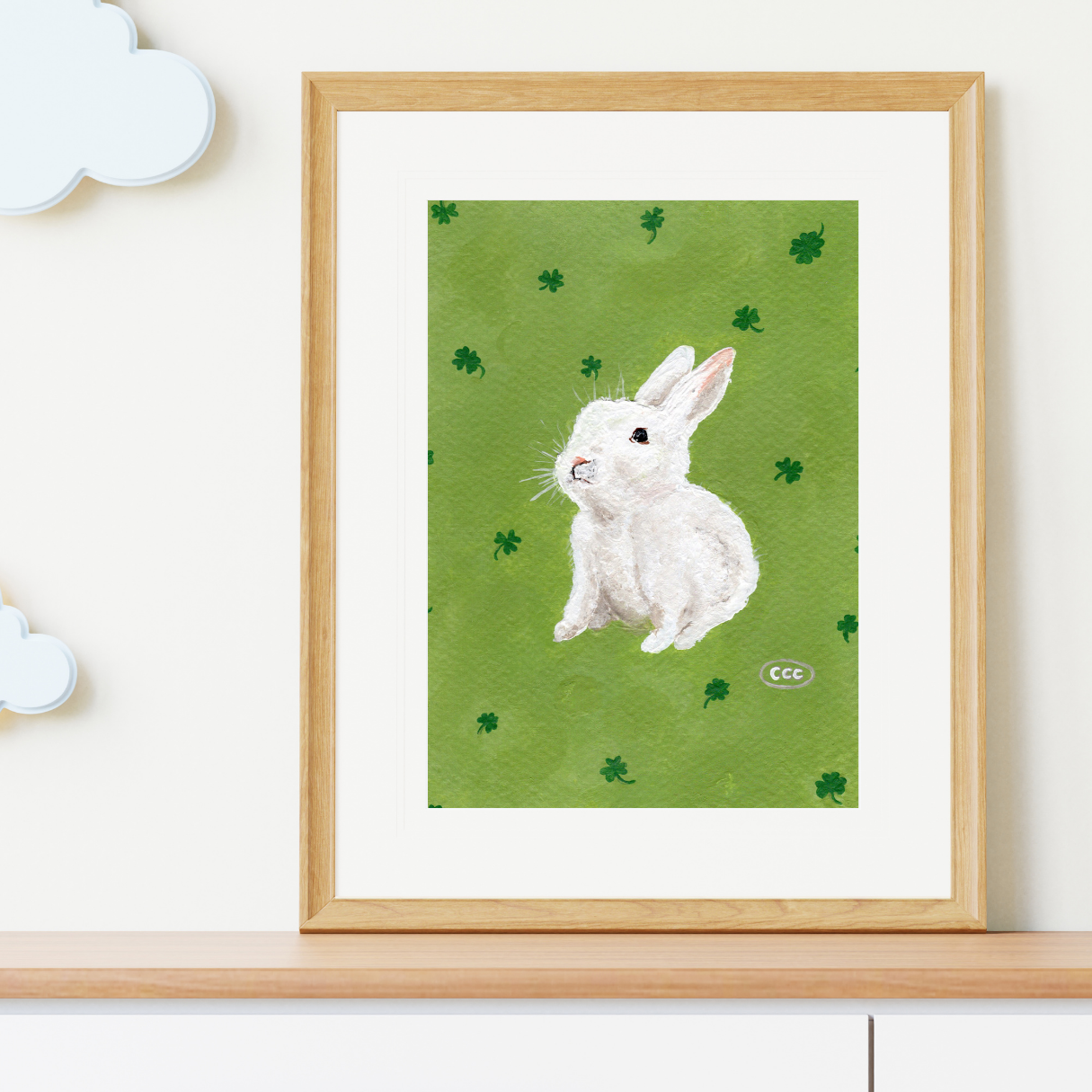 "Lucky Bunny" Print