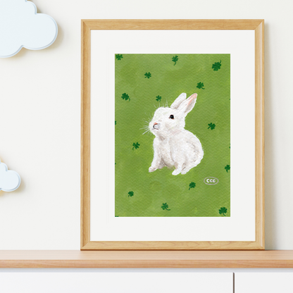 "Lucky Bunny" Print