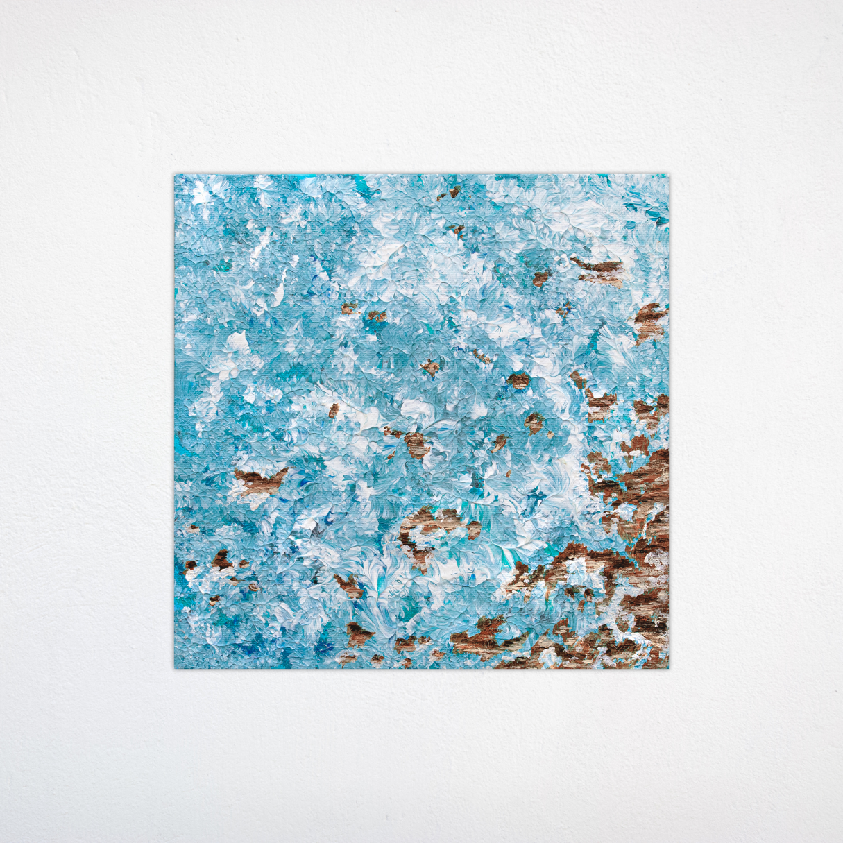 "Ocean From Above" 8x8 Original Acrylic Painting