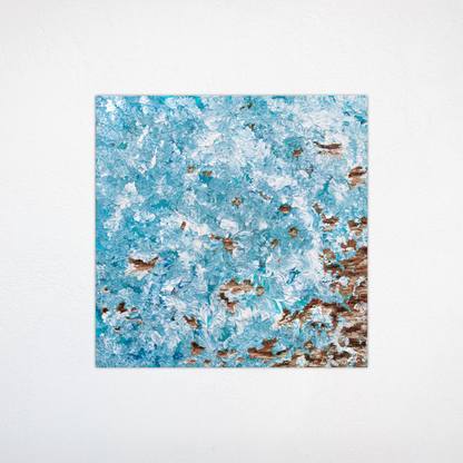 "Ocean From Above" 8x8 Original Acrylic Painting