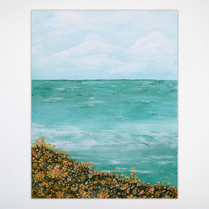 "Poppy's Point" 14x18 Original Acrylic Painting