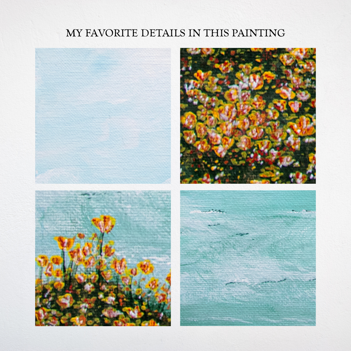 "Poppy's Point" 14x18 Original Acrylic Painting